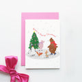 Skating in the Rink Christmas Card