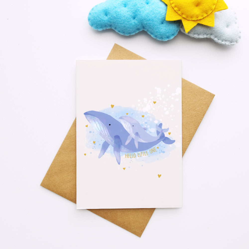 Whale Hello Little One Card