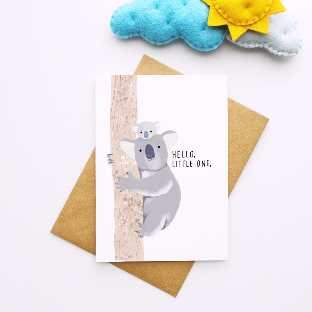 Koala Hello Little One Card