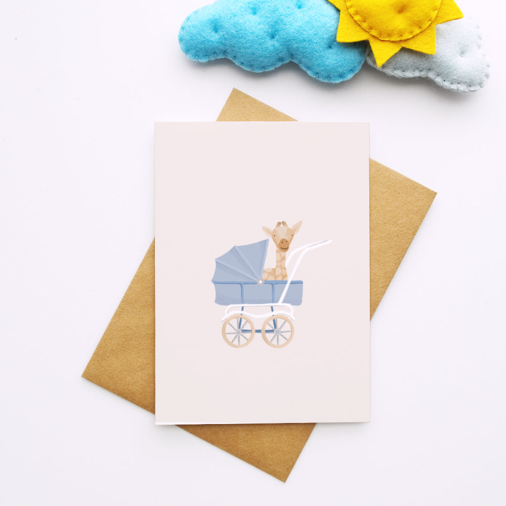 Giraffe Stroll Along Card