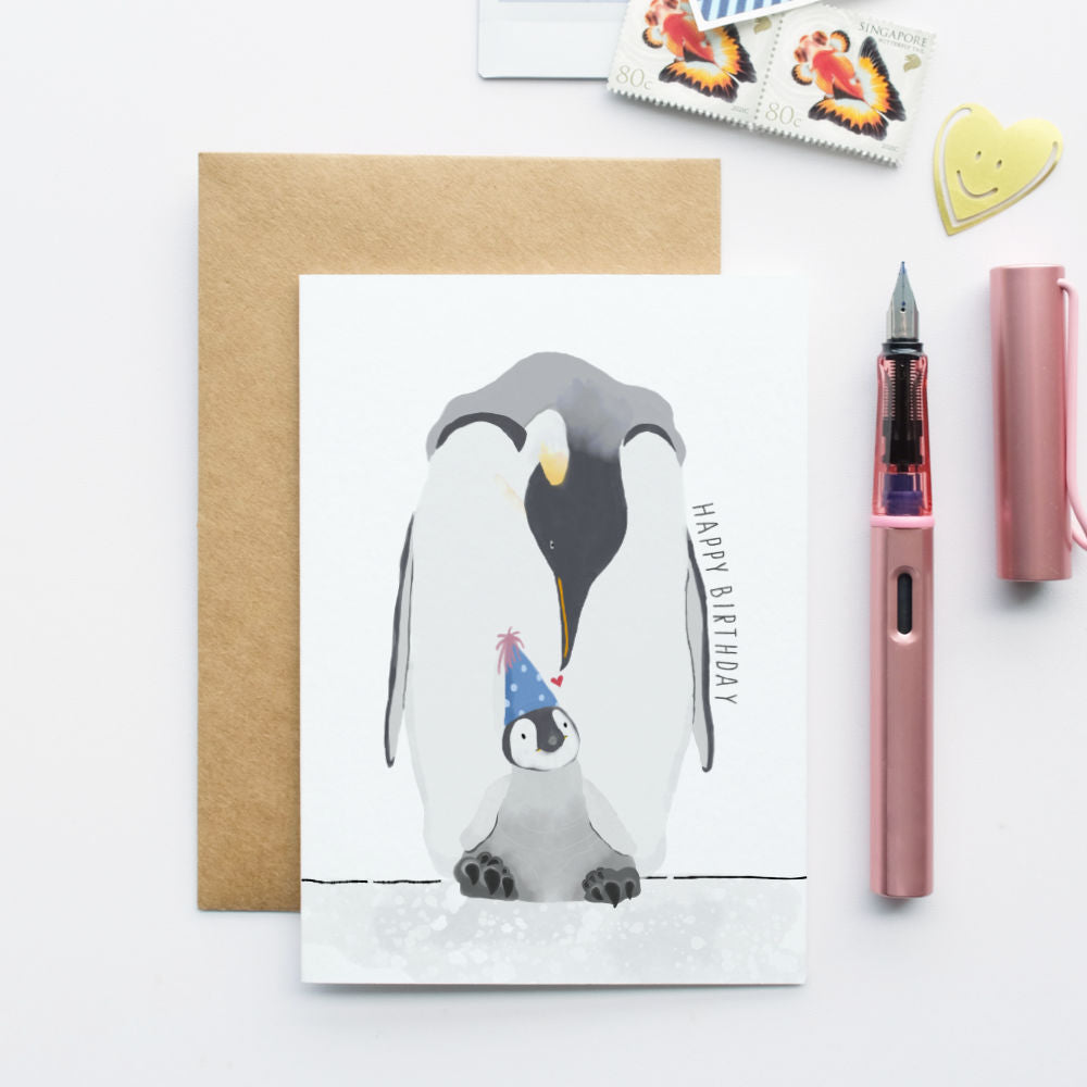Penguin Birthday Card