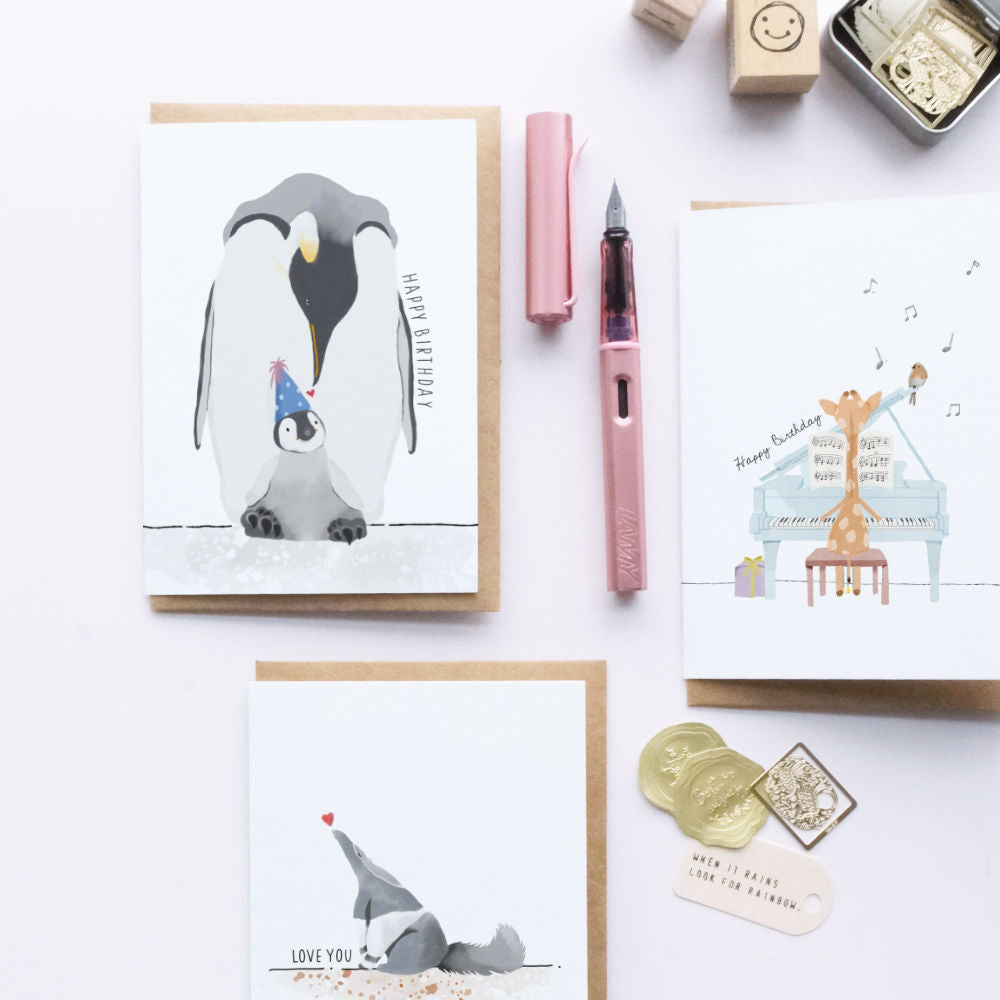 Penguin Birthday Card