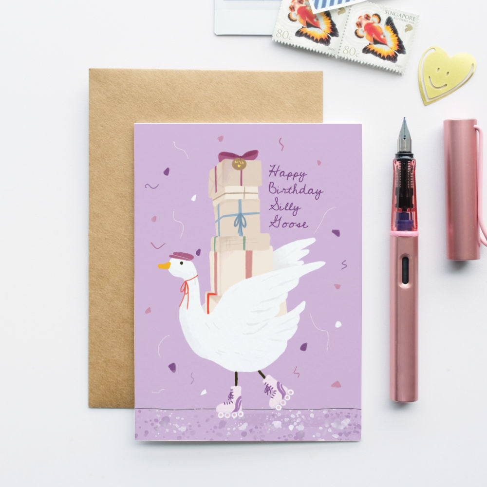 Silly Goose Birthday Card