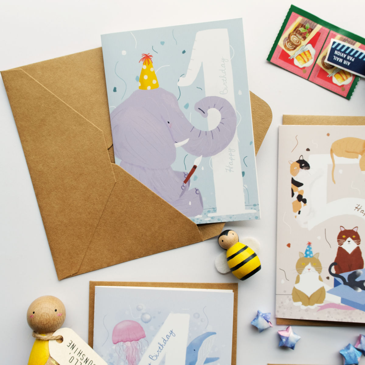 Elephant | 1st Birthday Card