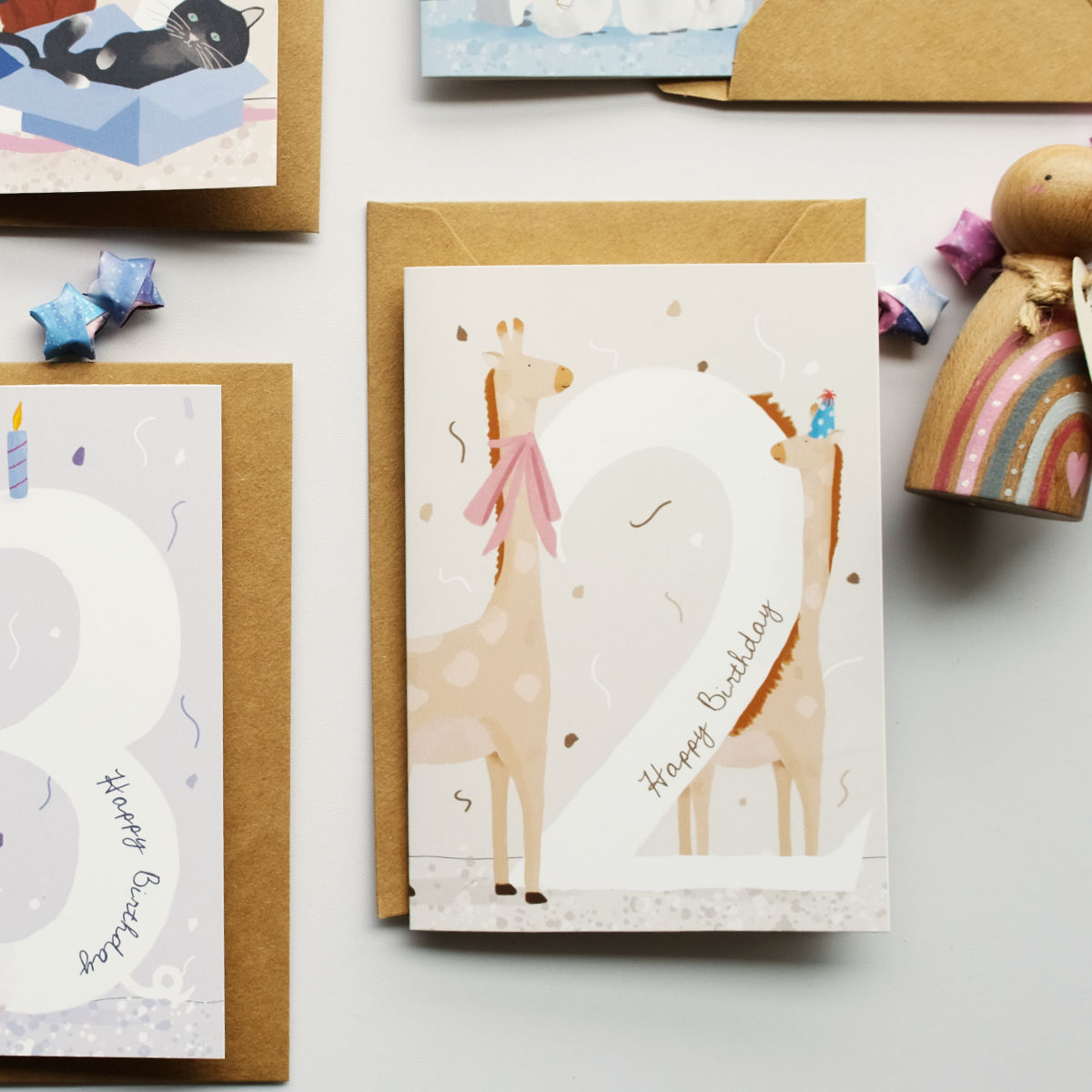 Giraffe | 2nd Birthday Card