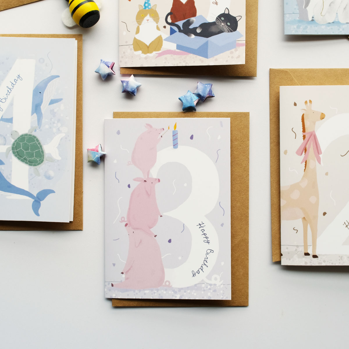 Pig | 3rd Birthday Card
