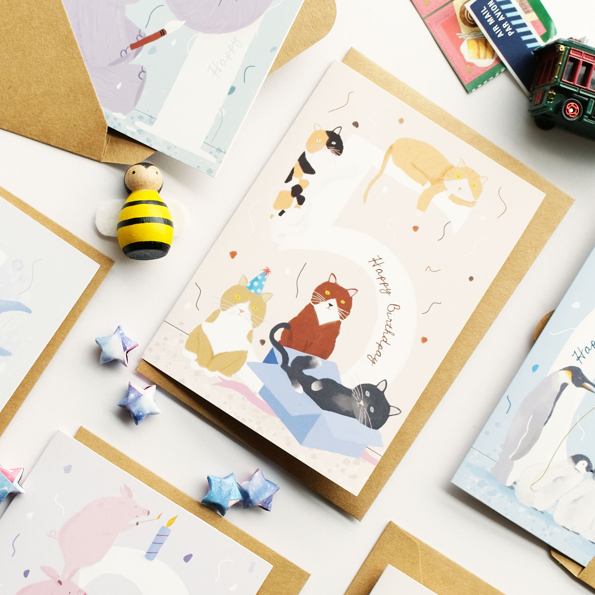Cat | 5th Birthday Card