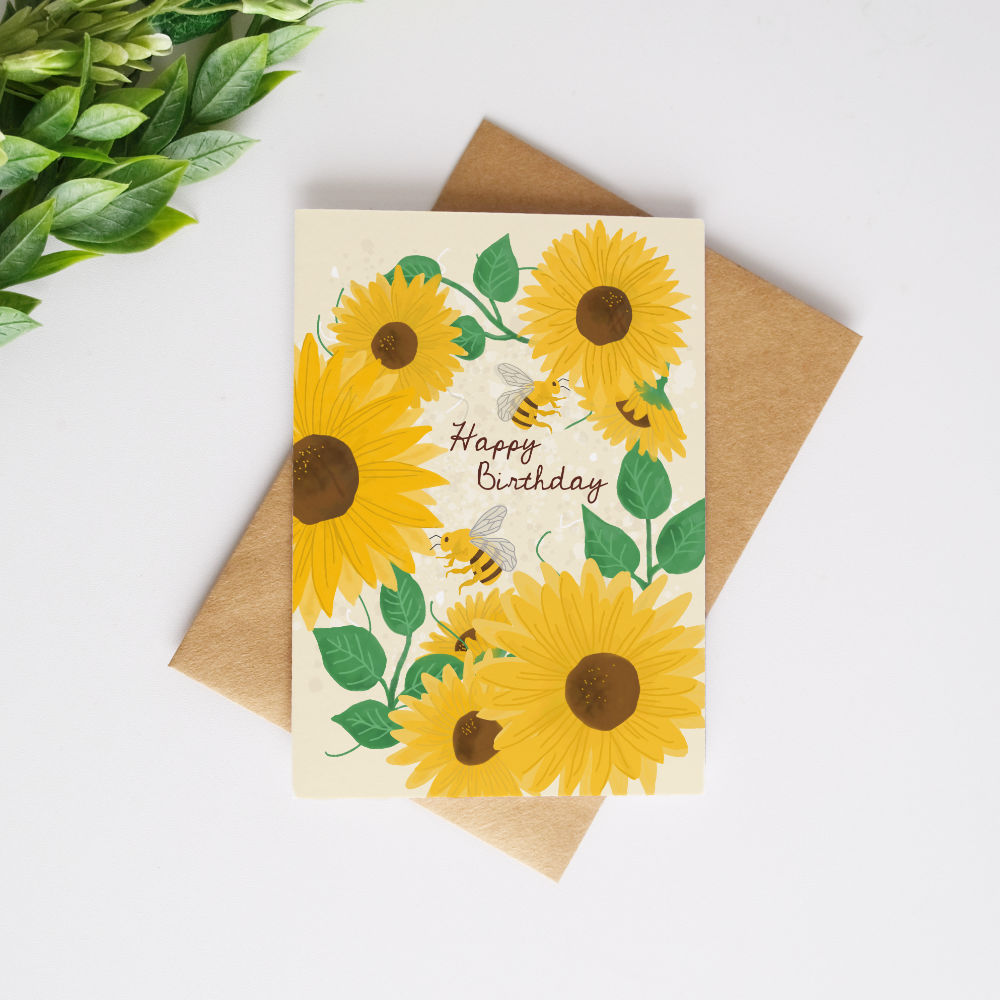 Sunflower Birthday Card