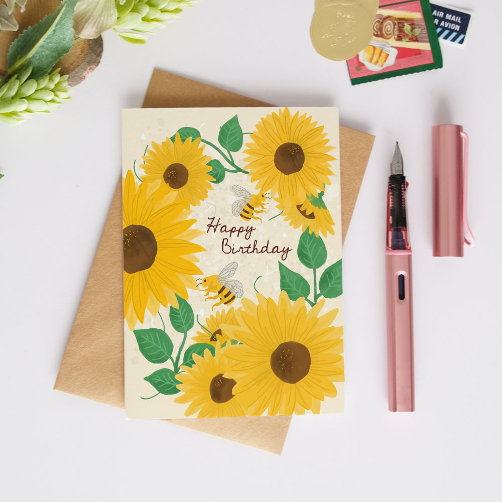 Sunflower Birthday Card